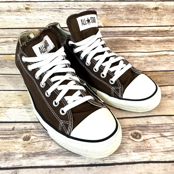 Converse Chuck Taylor All Star Mens Brown Low Top Classic Sneakers Size 12 - Picture 1 of 9